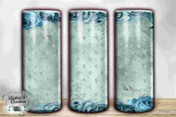 Download Elegant Floral Border Tumbler Templates - Floral Collection