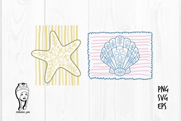 Download Floral Ocean Creatures Hand Drawn - Floral Collection