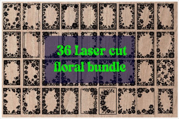 Download Elegant Floral Laser Cut Frame Designs - Floral Collection