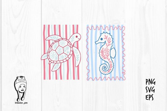 Download Floral Ocean Creatures Hand Drawn - Floral Collection