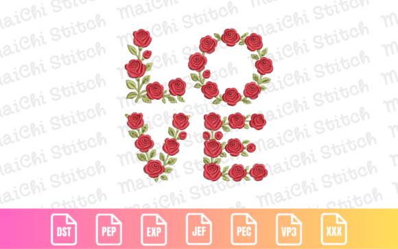 Download Rose Floral Lettering 1 - Floral Collection
