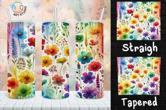 Download Wildflower Skinny Tumbler, Spring Flower - Premium Resources
