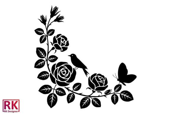 Download ***Floral Bird Frame Laser Cut Vector*** - Floral Collection