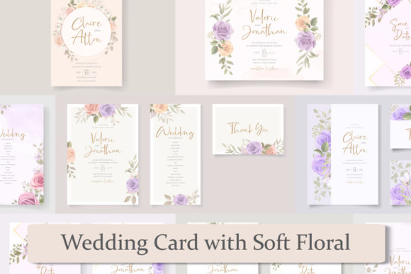 Download Floral Wedding Card Designs Bundle - Floral Collection