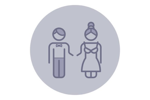 Download Wedding Couple Icon for Modern Designs - Modern designs Collection