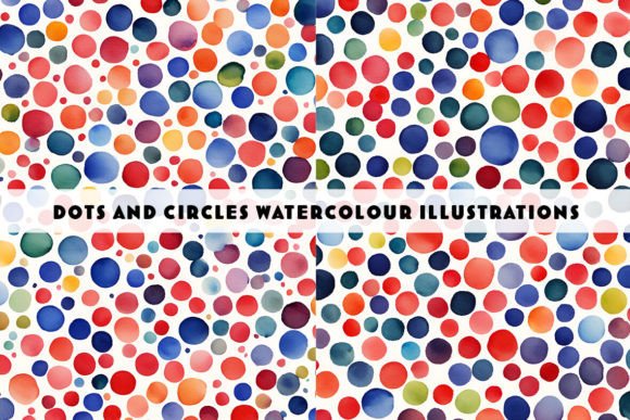 Download Colourful Watercolour Spots Circles Dots - Spots Collection