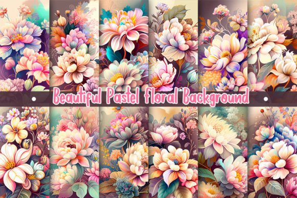 Download Pastel Flowers, Floral Background - Floral Collection