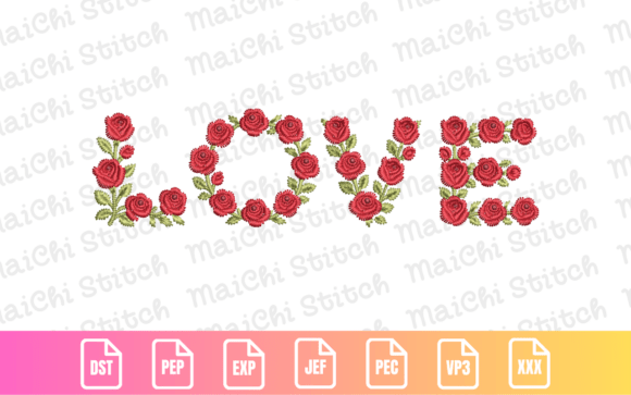Download Rose Floral Lettering 2 - Floral Collection