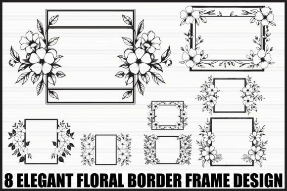 Download Elegant Floral Frame Bundle - Floral Collection