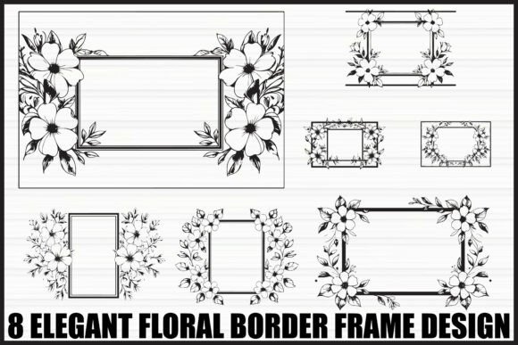 Download Elegant Floral Frame Bundle - Floral Collection