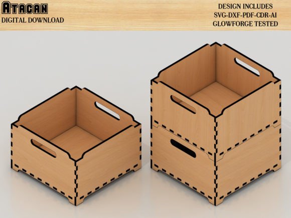 Download Stackable Box Laser Cutting Templates - Laser cutting templates Collection