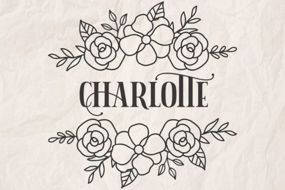 Download Floral Border with Roses - Floral Collection