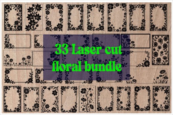 Download Elegant Floral Laser Cut Frame Designs - Floral Collection