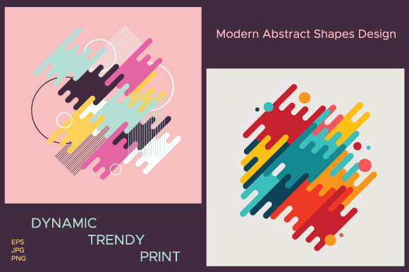 Download Geometric Abstract Dynamic Shapes - Shape Collection