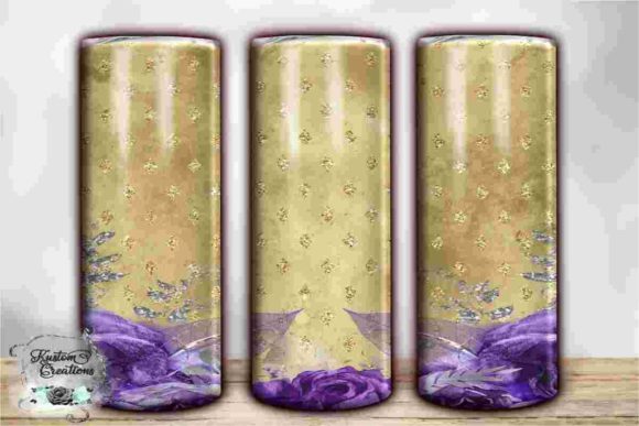Download Elegant Floral Border Tumbler Templates - Floral Collection
