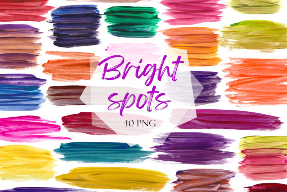Download Bright Spots Clipart Watercolor Splashes - Premium Bundle