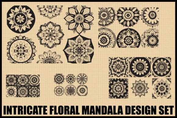 Download Boho Floral Mandala Bundle Set - Floral Collection