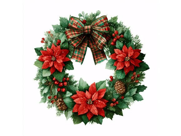Download 10 JPG Christmas Wreath Floral Set - Floral Collection