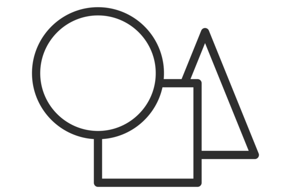 Download Geometric Shapes Icon. Drawing Symbol. D - Shape Collection