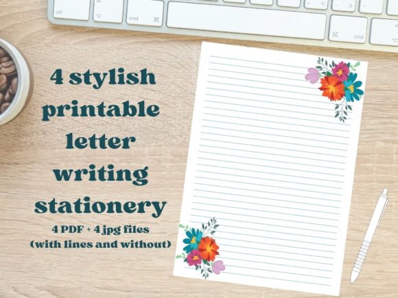 Download Floral Letter Paper Stationery - Floral Collection