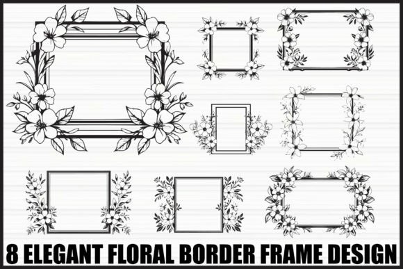 Download Elegant Floral Frame Bundle - Floral Collection