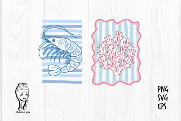 Download Floral Ocean Creatures Hand Drawn - Floral Collection
