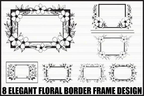 Download Elegant Floral Frame Bundle - Floral Collection