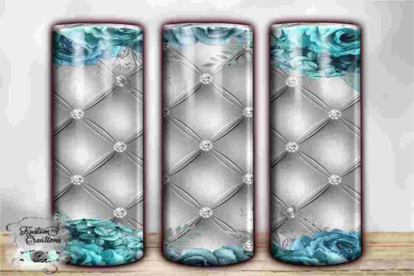 Download Elegant Floral Border Tumbler Templates - Floral Collection